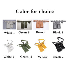 Women Leather Waist Bag Crossbody Chest Bags Fanny Pack Small Phone Pack
