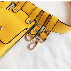 Leather Waist Belt Bag Crossbody Chest Bags Girl Fanny Pack