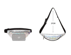 Sequins Waist Bag Fanny Pack Shoulder Waist Pack Bum Bag for Party Travel