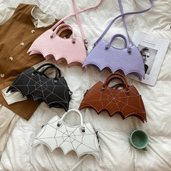Halloween Spider Women Waist Bag PU Leather Handbag Crossbody Bag