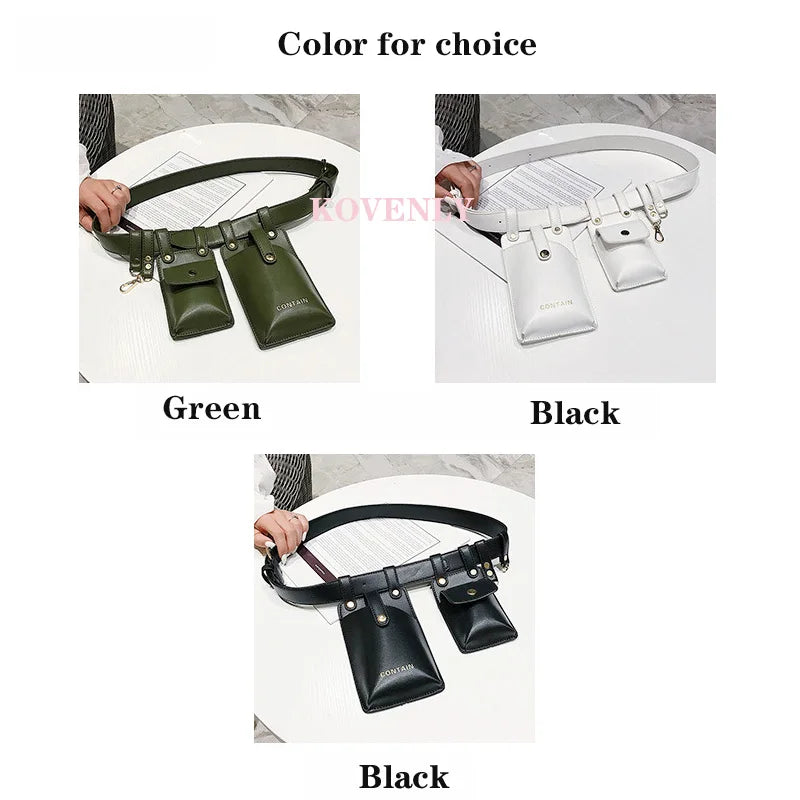 Women Waist Bag High Fanny Pack Girl Chest Phone Pouch Female Belt Bag