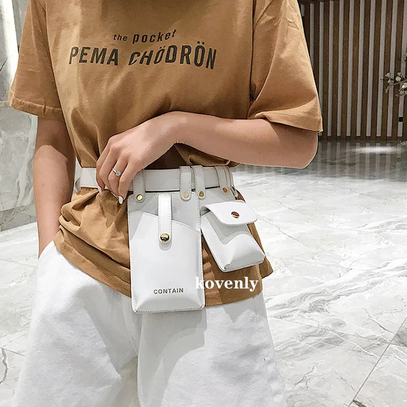 Women Waist Bag High Fanny Pack Girl Chest Phone Pouch Female Belt Bag