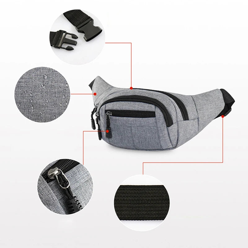 Waist Bag Hip Belly Bum Chest Belt Fanny Pack Pouch Purse Kidney Row