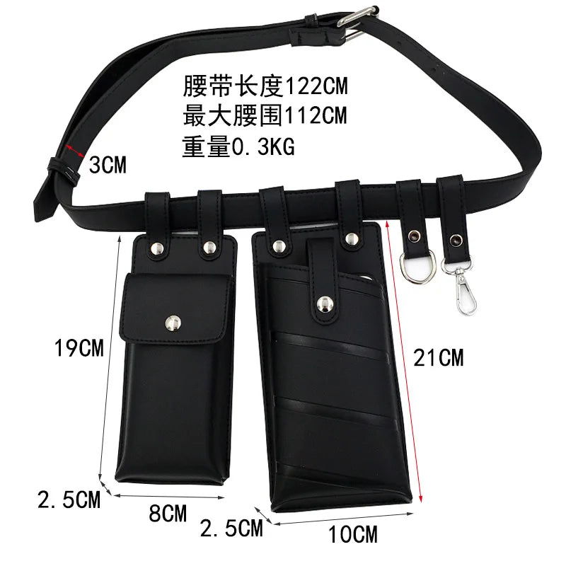 Women Waist Bag Hip Hop Leather Belt Bags Tactical Crossbody Chest Bag