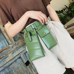 Women Waist Bag Leather Fanny Pack Punk Bum Belt Bag Women Phone Pouch