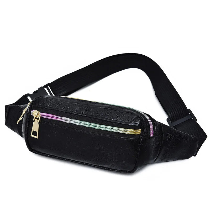 Leather Fanny Pack Waist Bag Waterproof Belt Bags YB060