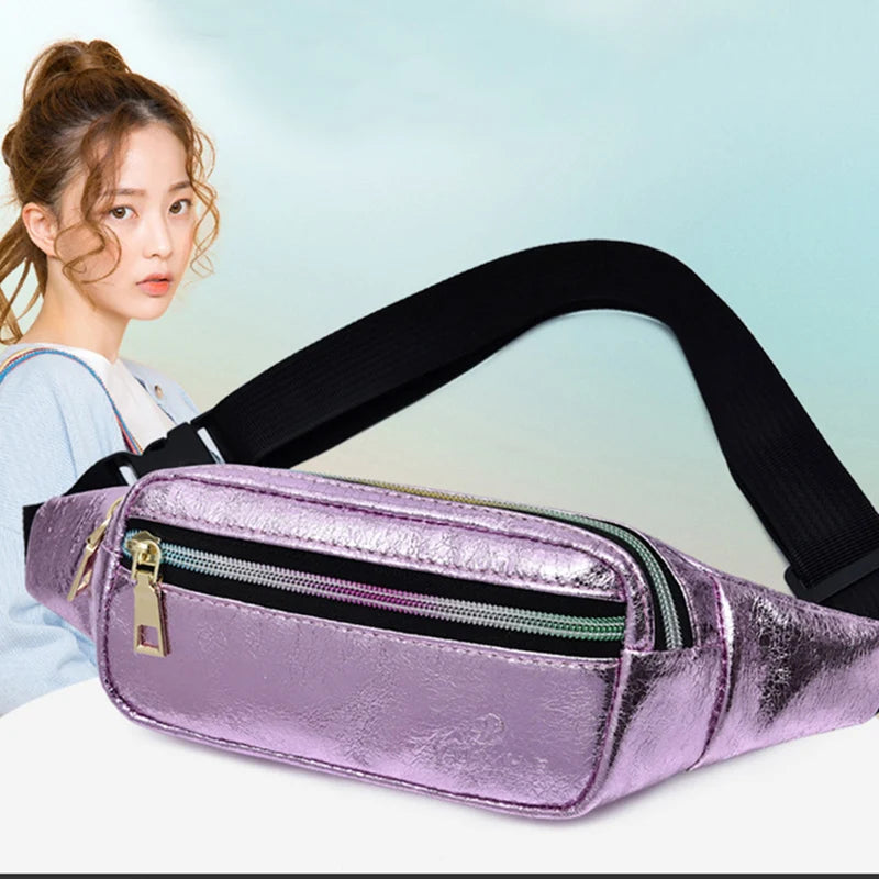 Leather Fanny Pack Waist Bag Waterproof Belt Bags YB060