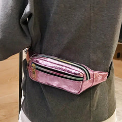 Leather Fanny Pack Waist Bag Waterproof Belt Bags YB060