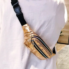 Leather Fanny Pack Waist Bag Waterproof Belt Bags YB060