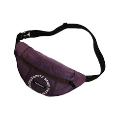 Women Waist Bag Letter Nylon Waterproof Belt Case Bag Harajuku