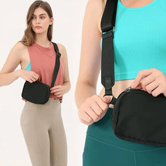 Women Waist Bag Pack Zipper Waterproof Chest Bag Outdoor Sports Crossbody Bag