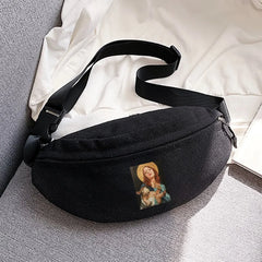 Funny Printing Waist Bag Shoulder Chest Bags for Men Women