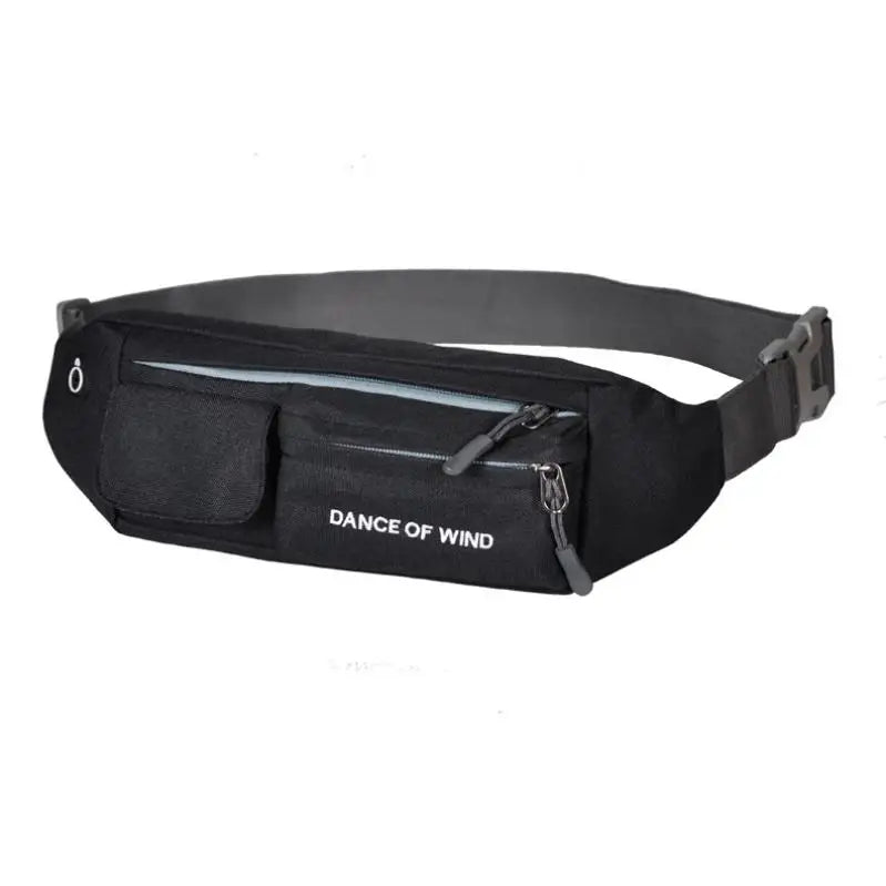 Unisex Waist Bag Solid Chest Pack Outdoor Running Fitness Bum Purse