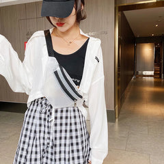 Women Transparent Waist Bag Large Phone Belt Pouch Travel Fanny Pack