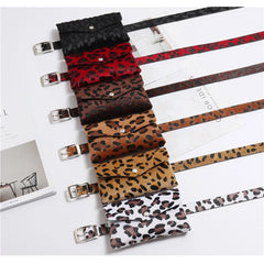 Leopard Fanny Pack Waist Bag Vintage Style Travel Waist Pack Mobile Pouch