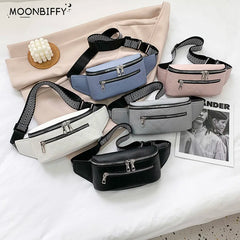 Leather Waist Bag for Women Fanny Pack Shoulder Crossbody Bags