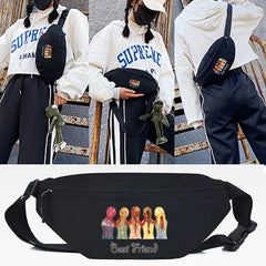 Printed Waist Bag Crossbody Shoulder Pack Phone Pouch