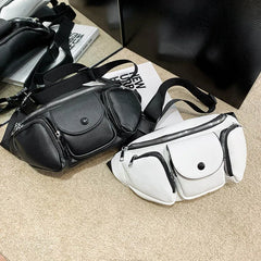 Women Waist Bag Fanny Pack Multifunction Crossbody Shoulder Hip Hop Chest Bag