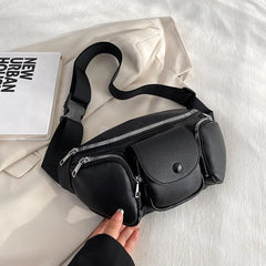 Women Waist Bag Fanny Pack Multifunction Crossbody Shoulder Hip Hop Chest Bag