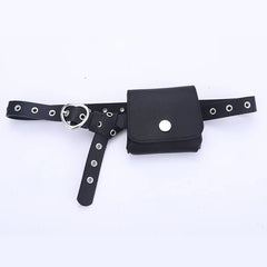 Women Waist Belt Bag Leather Ladies Waist Pack Dress Skirt Decoration