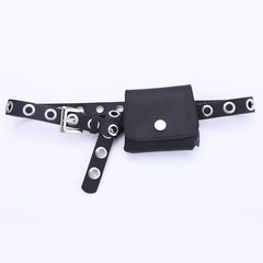 Women Waist Belt Bag Leather Ladies Waist Pack Dress Skirt Decoration