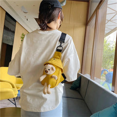 Women Canvas Waist Fanny Pack Crossbody Belt Bag Wild Style Zipper