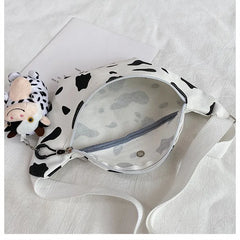 Cow Print Waist Fanny Pack for Travel Sports
