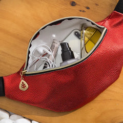 Women Waist Fanny Pack PU Leather Belt Zipper Waist Bag Casual Chest Bag