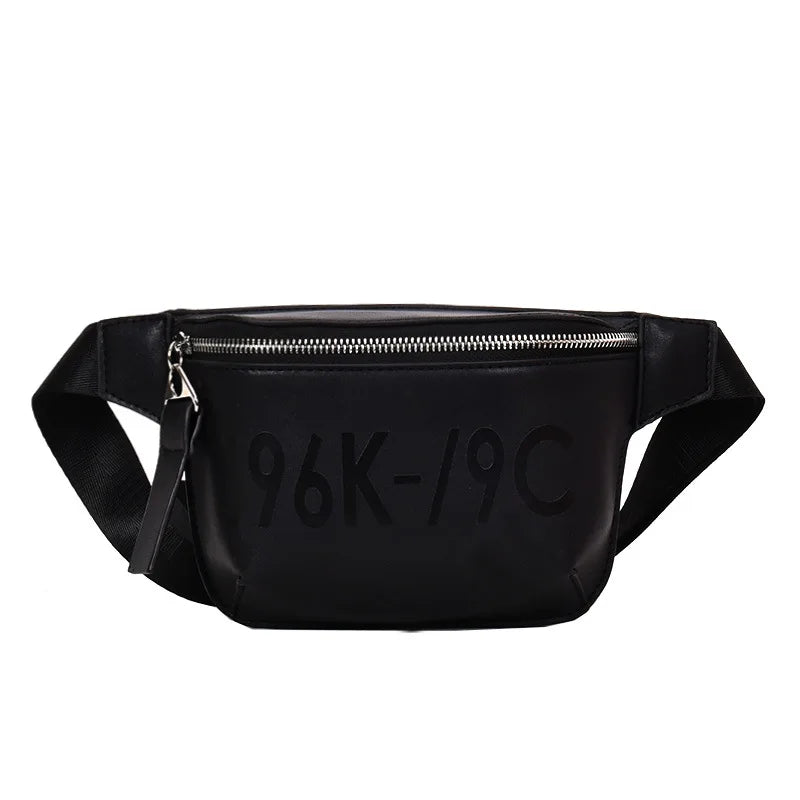 Women Waist Pack Bags Fanny Pack Belt Small Vintage PU Chest Bags