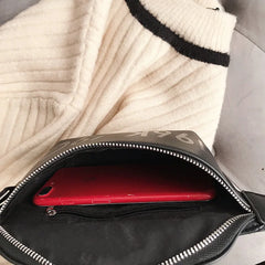 Women Waist Pack Bags Fanny Pack Belt Small Vintage PU Chest Bags