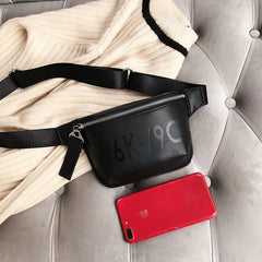 Women Waist Pack Bags Fanny Pack Belt Small Vintage PU Chest Bags