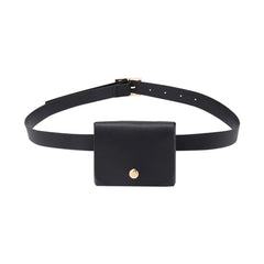 Women Leather Fanny Pack Animal Pattern Mini Belt Bag Crossbody Bag
