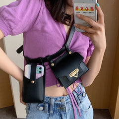 Leather Waist Pack Fanny Pack Women Belt Bag Crossbody Bags Casual Chest Pack