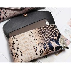 Women Waist Pack Pu Leather Serpentine Fanny Pack Snake Skin Waist Belt