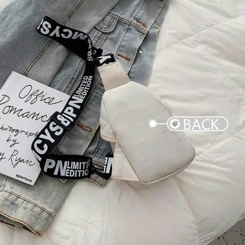 Women Waist Packs Female Mini Patchwork Canvas Fanny Pack