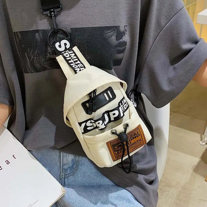 Women Waist Packs Female Mini Patchwork Canvas Fanny Pack