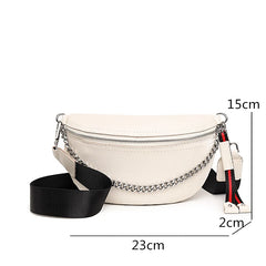 Leather Waist Pack Fanny Belt Bag Messenger Chest Crossbody Pouch