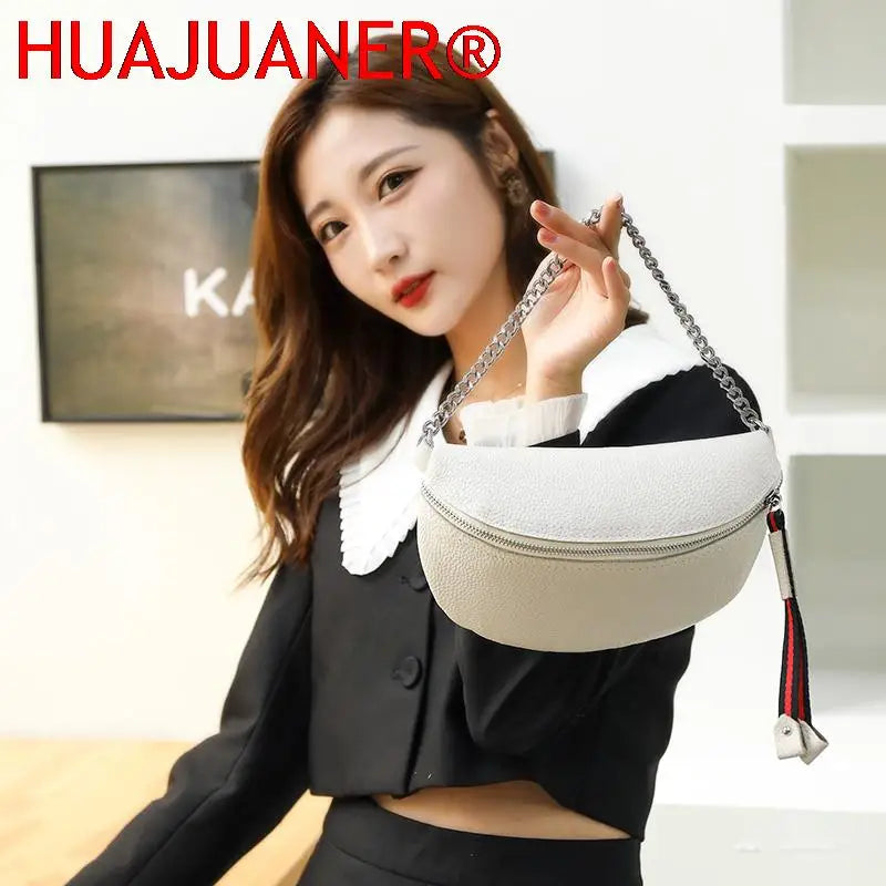 Leather Waist Pack Fanny Belt Bag Shoulder Crossbody Pouch
