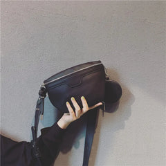 Women Leather Waist Packs and Shoulder Bag Set