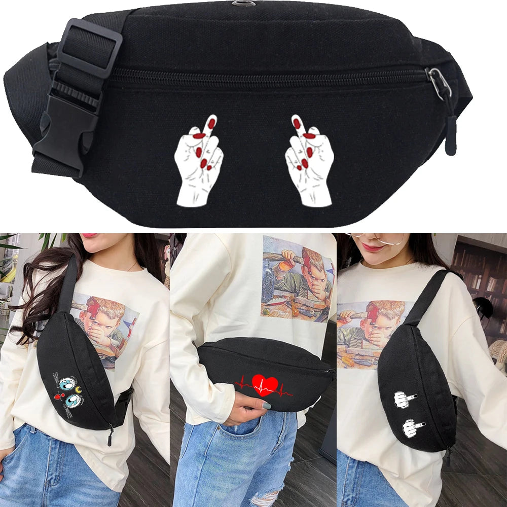 Waist Packs Men Gym Sports Travel Phone Bag Crossbody Chest Tote Handbags