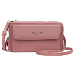 Women Wallet Double Zipper Female Shoulder Bag Top Cell Phone Pocket