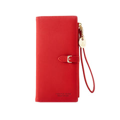 Women Multifunctional PU Leather Long Wallet Clutch Zipper Student Wallet