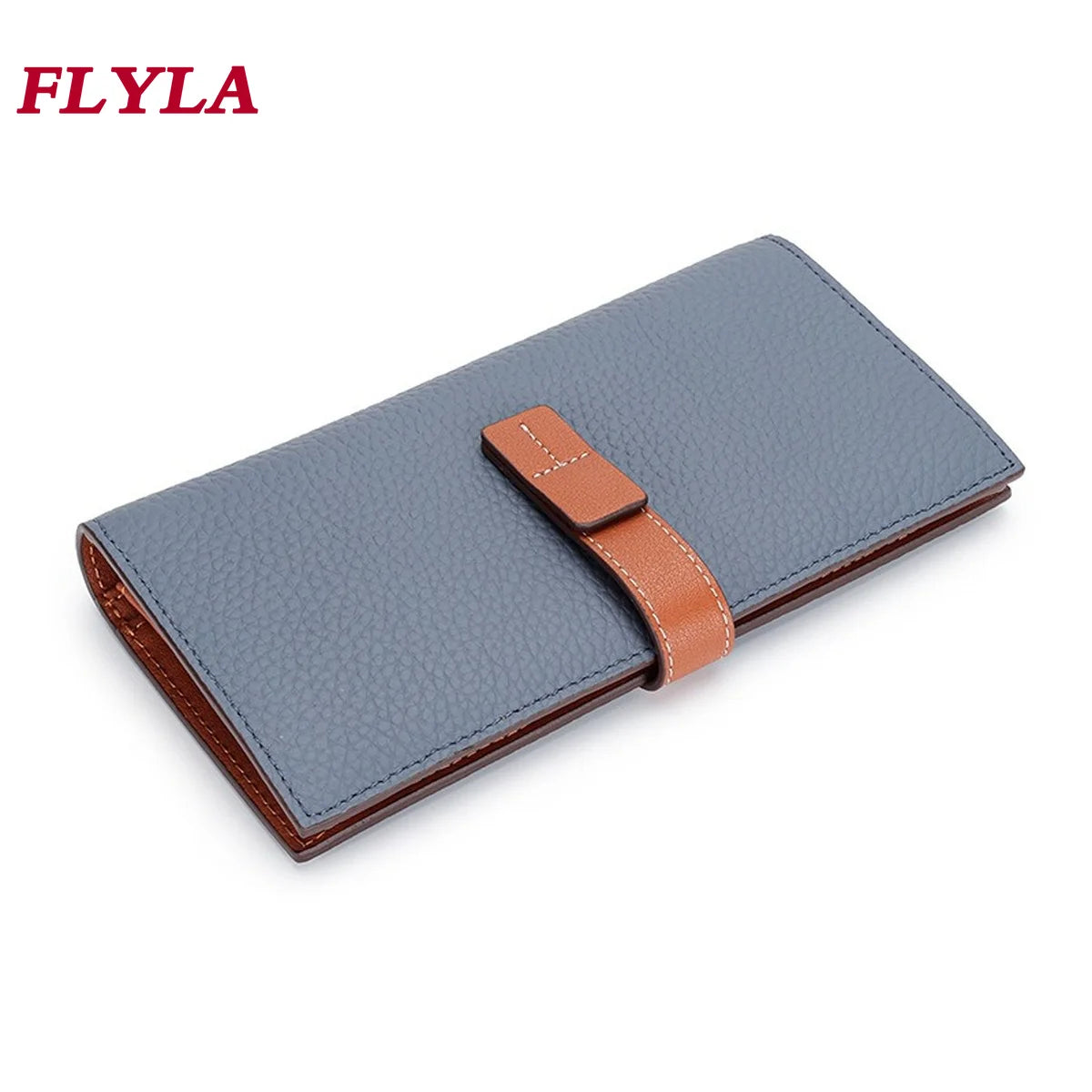 Women Wallet Pull-Belt Long Cowhide Wallet Clutch