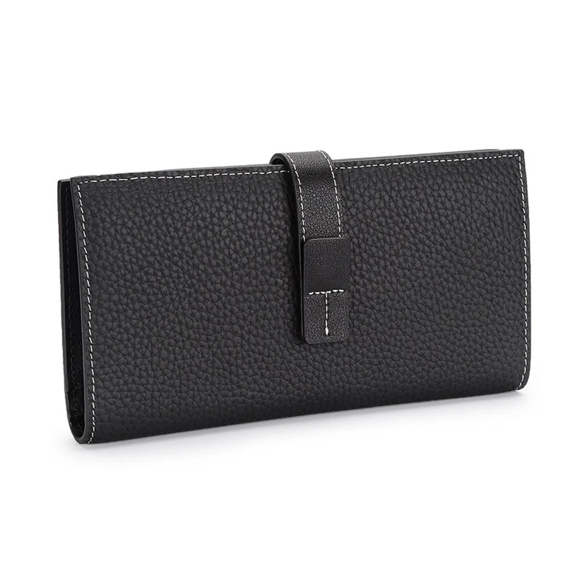 Women Wallet Pull-Belt Long Cowhide Wallet Clutch