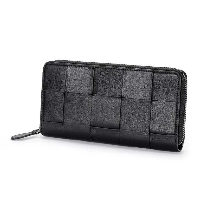Leather Women's Wallet Long Zipper Money Coin Holder Purse