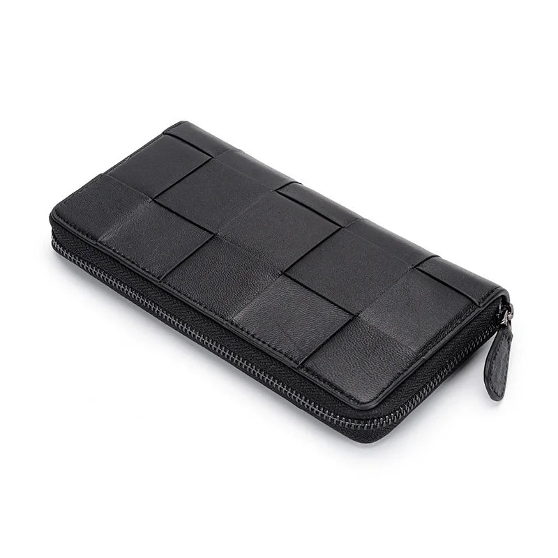 Leather Women's Wallet Long Zipper Money Coin Holder Purse