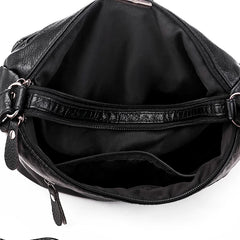 Soft PU Leather Shoulder Bag Crossbody Handbag Multi-pocket Messenger Bags
