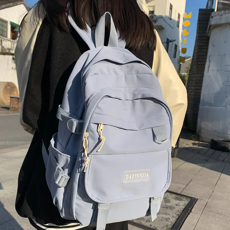 Women Waterproof Backpack College School Bag Lady Laptop Backpack