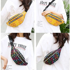 Waterproof Cartoon Colorful Phone Pouch Girls Bum Bag
