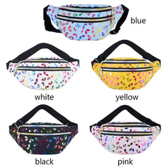 Waterproof Cartoon Colorful Phone Pouch Girls Bum Bag